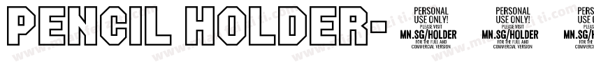 pencil holder字体转换